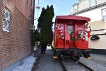 Rear of Dover & Rockaway River Caboose in Downtown Dover on the TFT train 